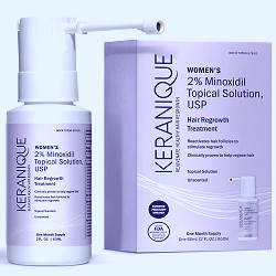 Amazon.com : Keranique Hair Regrowth Treatment Extended Nozzle Sprayer - 2%  Minoxidil, 30 Day Supply - Regrow Thicker-Looking Hair, Helps Revitalize  Hair Follicles, 2 Fl Oz (Pack of 1) : Beauty & Personal Care